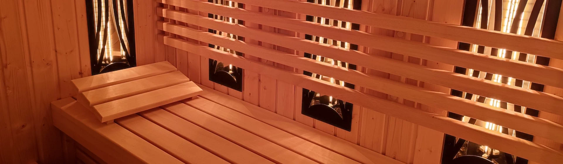 Sauna z lampami